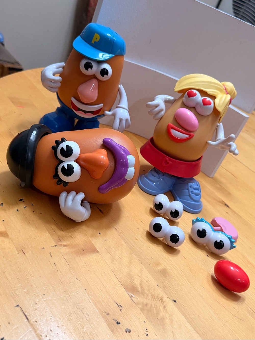 Mr. Potato Head Family Playset - Brown Figures with Blue, Pink & Purple Accents